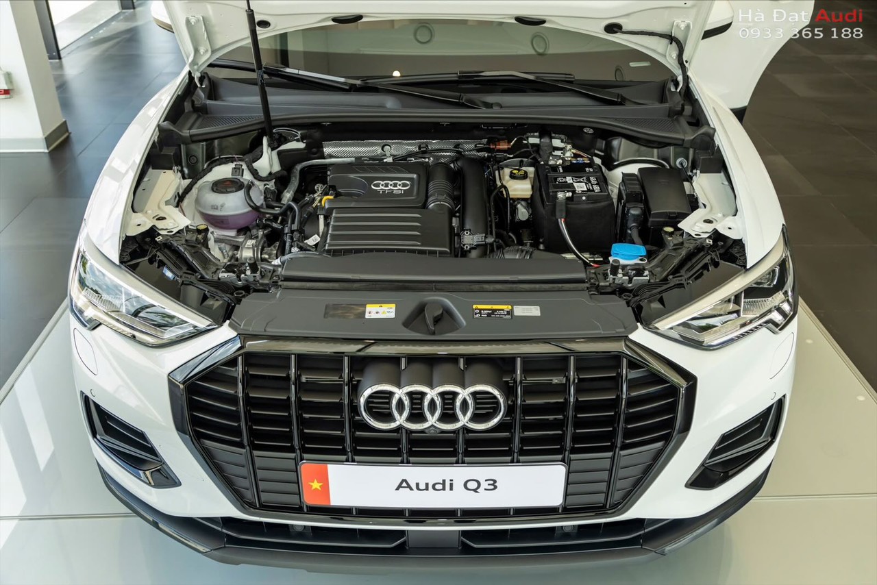 Audi Q3 2024 được trang bị động cơ xăng 4 xi-lanh, dung tích 1.4L