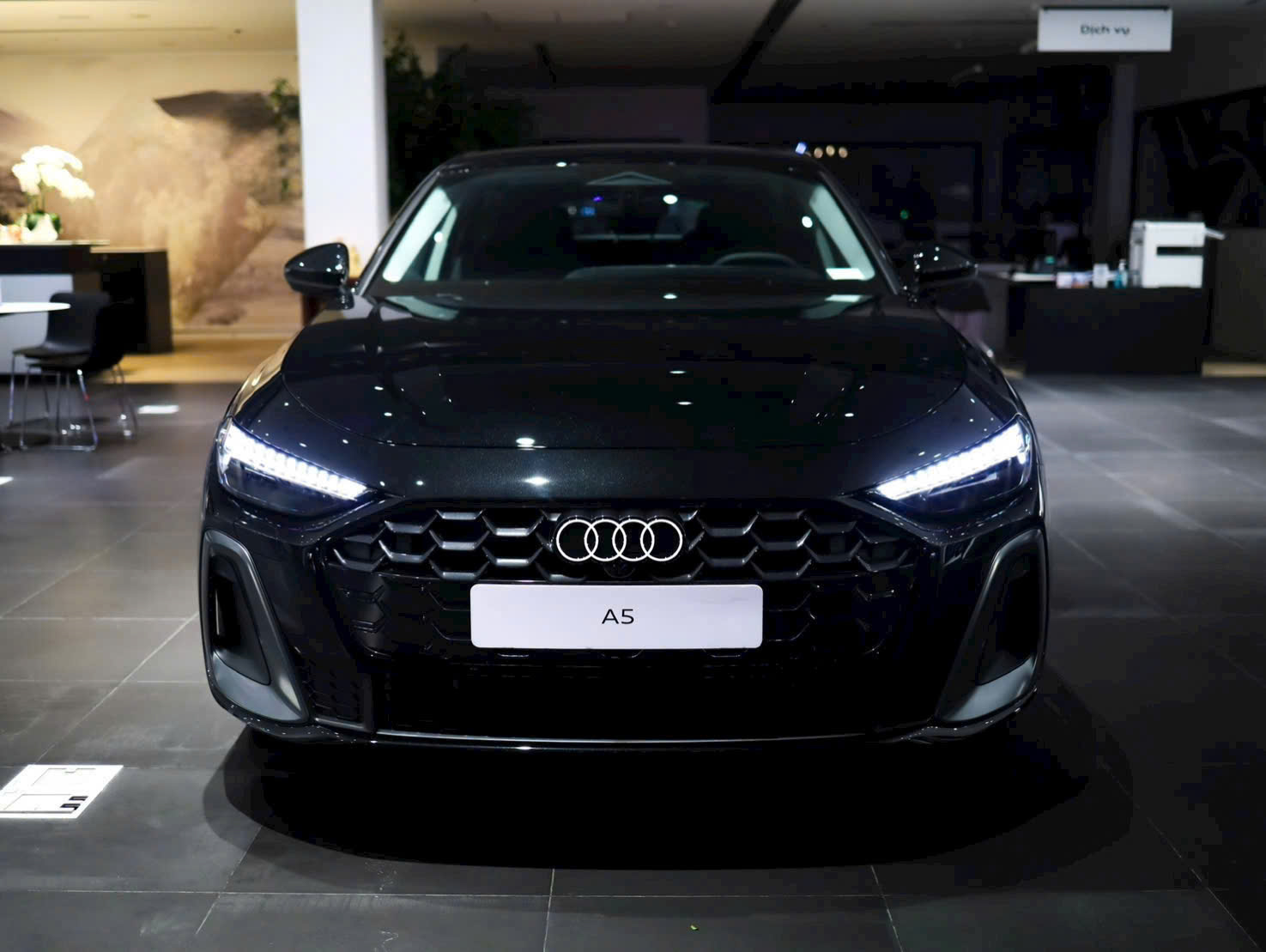 Phần đầu xe Audi A5 2026 đầy uy lực